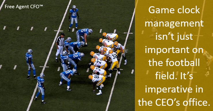 Game Clock Management is Not Just Critical on the Football Field but in the CEOs Office Too