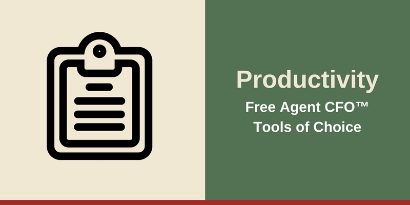 Resources - Productivity Free Agent CFO™Tools of Choice